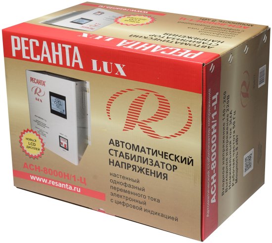 Стабилизатор напряжения Ресанта АСН- 8 000 Н/1-Ц 8 кВт