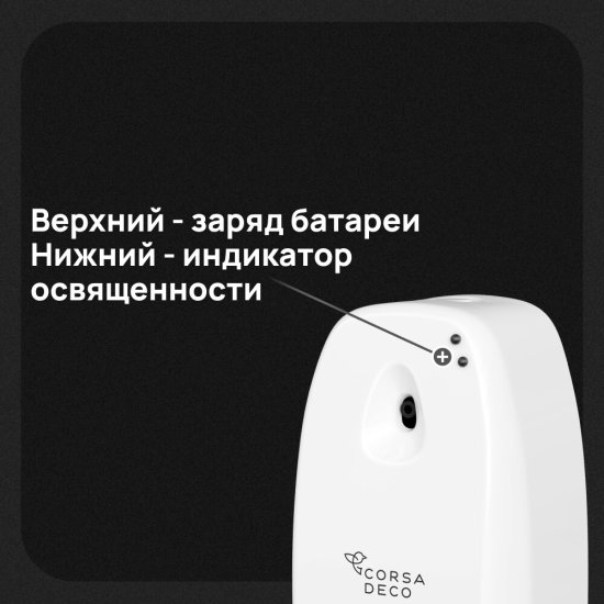 Распылитель освежителя воздуха 300 мл Corsa Deco CX белый (AMCX300W)