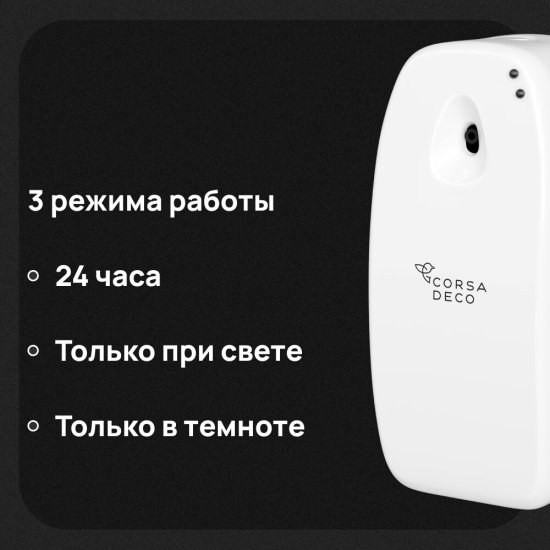 Распылитель освежителя воздуха 300 мл Corsa Deco CX белый (AMCX300W)