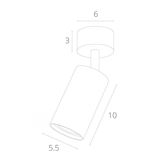 Спот потолочный Arte Lamp Aquarius GU10 35 Вт 1 кв.м белый IP20 (A3216PL-1WH)