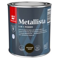 Краска по ржавчине TIKKIVALA Metallista Hammer молотковая черная 0,8л, арт. 700014097