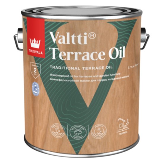 Масло для террас TIKKIVALA Valtti Terrace Oil 2,7л, арт. 700010364