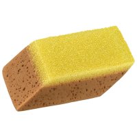 Губка COLOR EXPERT комбинированная-синтетическая 150x90x60мм тонкая/грубая скошенная, арт.903010