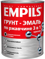 Грунт-эмаль 3 в 1 Empils Paint Lab гладкая цвет красный 0.9 кг