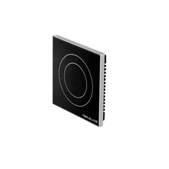 Терморегулятор сенсорный программируемый для теплого пола Теплолюкс Solus Wi-Fi черный/серебро с поддержкой Wi-Fi