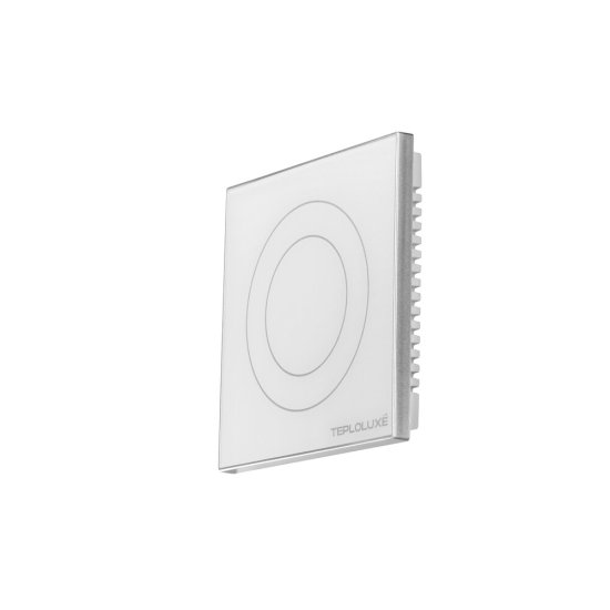 Терморегулятор сенсорный программируемый для теплого пола Теплолюкс Solus Wi-Fi белый/серебро с поддержкой Wi-Fi