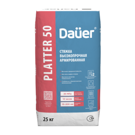Стяжка пола Daüer Platter 50 Fibro 25 кг