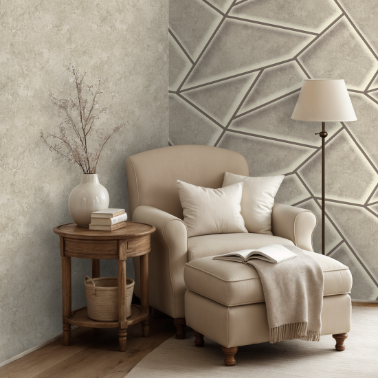 Обои флизелиновые Euro Decor Аркада коричневые 1.06 м ED7360-02