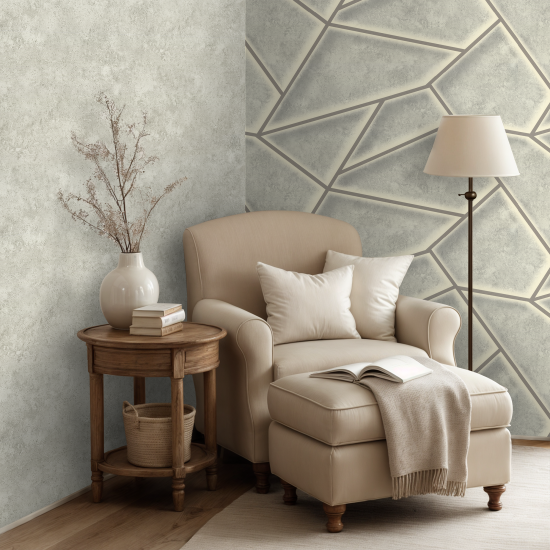 Обои флизелиновые Euro Decor Аркада серые 1.06 м ED7360-24