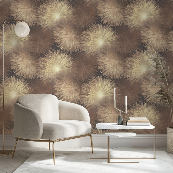 Обои флизелиновые Euro Decor Астра коричневые 1.06 м ED7364-12