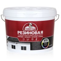 Краска резиновая трещиностойкая ЭКСПЕРТ бесцветная База C 9л, арт.33209