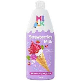 Крем-гель для душа MILK Молоко и земляника 800мл