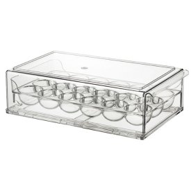 Органайзер SMART SOLUTIONS Кип Ин/Keep in 18х32,3х9,7см для хранения яиц выдвижной 18 ячеек пластик