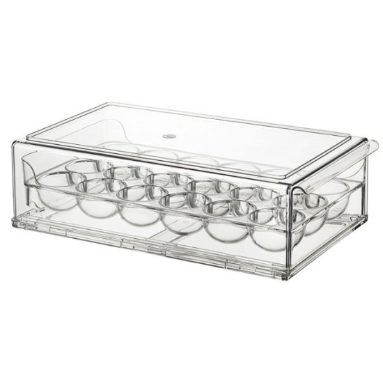 Органайзер SMART SOLUTIONS Кип Ин/Keep in 18х32,3х9,7см для хранения яиц выдвижной 18 ячеек пластик