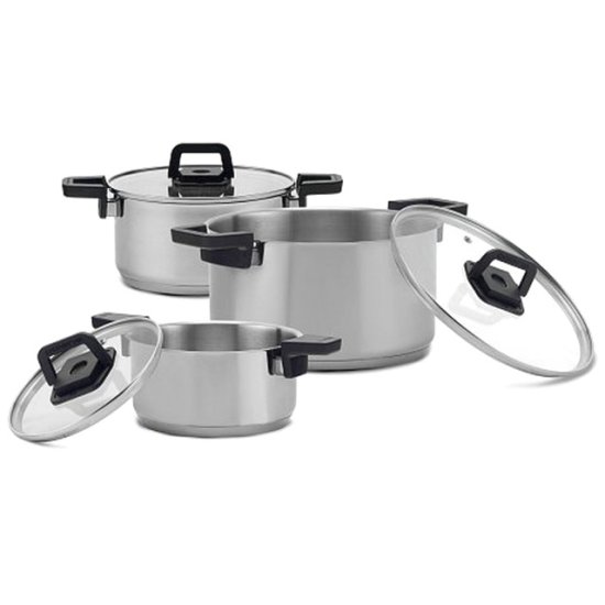 Набор посуды POLARIS Fold&Keep-6s 6 предм. 1,5/3/5,8л 16/20/24см нерж.сталь индукция