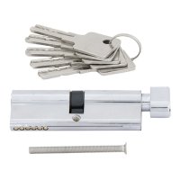 Цилиндр ключевой PALLADIUM ZN 90мм 45х45 хром вертушка