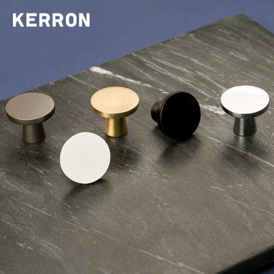 Ручка-кнопка мебельная Kerron Metallic d35 мм металлическая хром (K-2380)