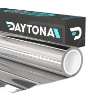 Пленка самоклеящаяся декоративная для окон серебряная 0,75х9 м 15% min Daytona