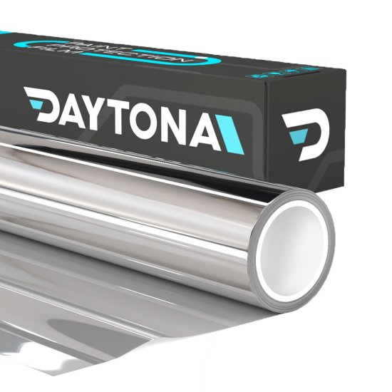 Пленка самоклеящаяся декоративная для окон серебряная 0,75х9 м 35% min Daytona