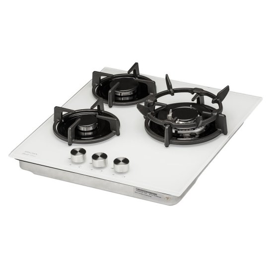 Варочная панель газовая Krona Fiero 45 3 конфорки белая