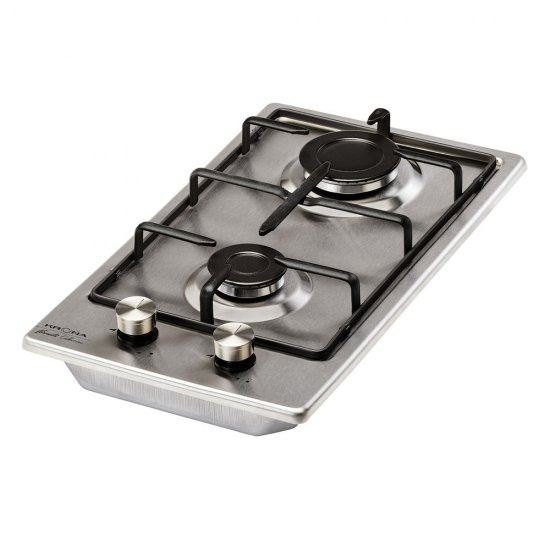 Варочная панель газовая Krona Partita 30 2 конфорки нержавеющая сталь