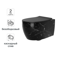 Комплект инсталляции AM.PM Tech с безободковым унитазом Nova клавиша AM.PM i 049052 lm хром