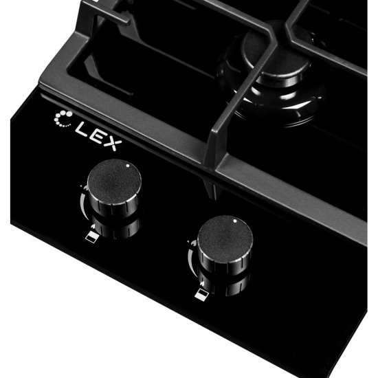 Варочная панель газовая Lex GVG 321 2 конфорки черная