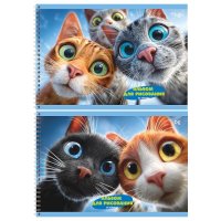 Альбом для рисования BG 40л а4 на гребне любопытные коты 120г/м2