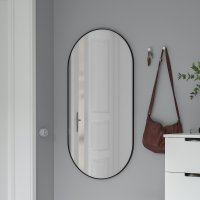 Зеркало декоративное KREAFORTA Oblong овальное 60x120 см металл цвет черный