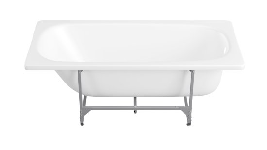 Комплект прямоугольной ванны Inva с каркасом сталь 150x70см