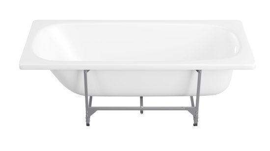 Комплект прямоугольной ванны Inva с каркасом сталь 160x70см