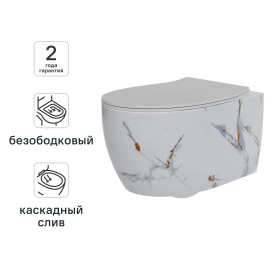 Комплект инсталляции AM.PM Tech с безободковым унитазом Nova Торнадо клавиша AM.PM i 048038 lm чёрный