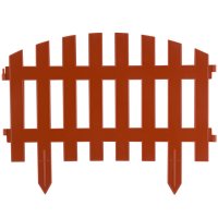 Ограждение садовое Ренессанс/Renessans 2,25х0,35м пластик терракотовый 5шт