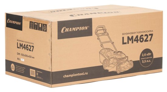 Газонокосилка бензиновая самоходная Champion LM4627 3.5 л.с. 45.7 см