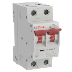 Выключатель дифференциальный DKCYON max 1P+N 30mA 10A C 6kA для импульсных нагрузок