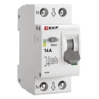 Устройство защиты от дугового пробоя EKF PROxima 16-pro 2P 16А 230 В на DIN-рейку (afdd-2-16-pro)