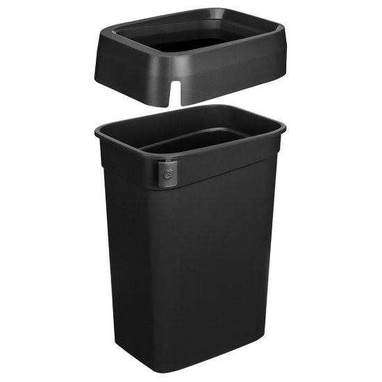 Контейнер для мусора Econova Smart Bin Pro 50 л полипропилен черный