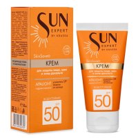Крем солнцезащитный KRASSA SUN EXPERT SPF 50 для лица, шеи и зоны декольте 50мл