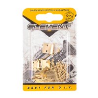 Петля быстрого монтажа ELEMENT для картины 18х28 мм латунь 7 шт.