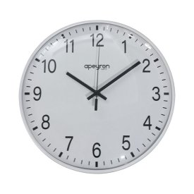 Часы настенные D300мм белый пластик