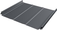 Кликфальц 0,5 мм Grand Line Pro Line с пленкой на замках графитово-серый RAL 7024 atlas X