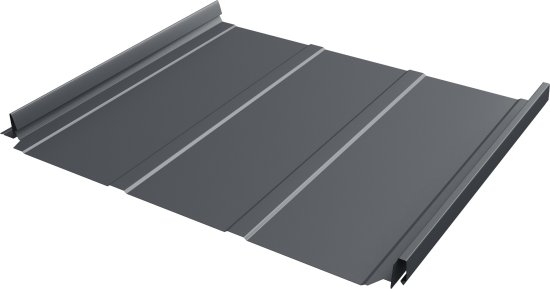 Кликфальц 0,5 мм Grand Line Pro Line с пленкой на замках графитово-серый RAL 7024 atlas X
