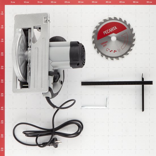 Пила дисковая электрическая Ресанта ДП-165/1300 1300 Вт 160 мм (75/11/1)