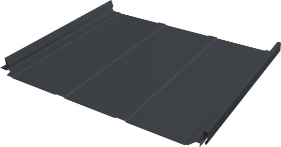 Кликфальц 0,5 мм Grand Line Pro Line с пленкой на замках графитово-серый RAL 7024 satin matt