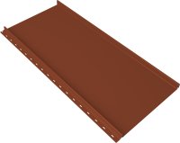 Кликфальц 0,45 мм Grand Line Мини с пленкой на замках терракота RAL 8004 drap TX