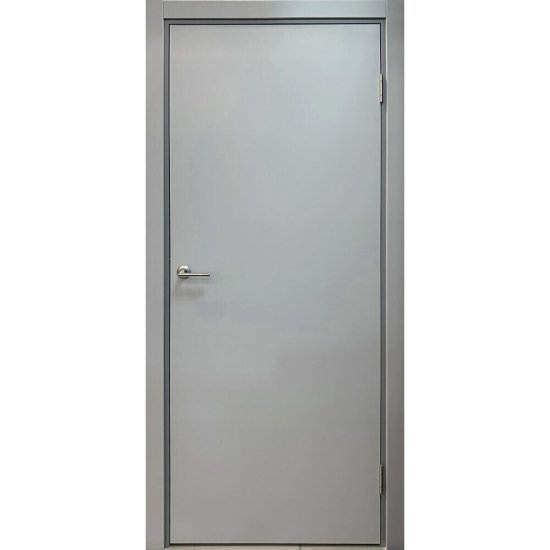 Блок дверной Kapelli Classic 1000х2000 мм влагостойкий ПВХ серый 7035 глухой