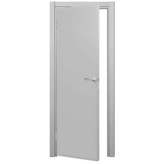 Блок дверной Kapelli Classic 1000х2000 мм влагостойкий ПВХ серый 7035 глухой