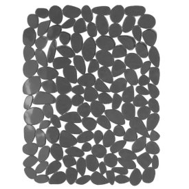 Коврик на дно мойки 40x30 см ПВХ цвет серый