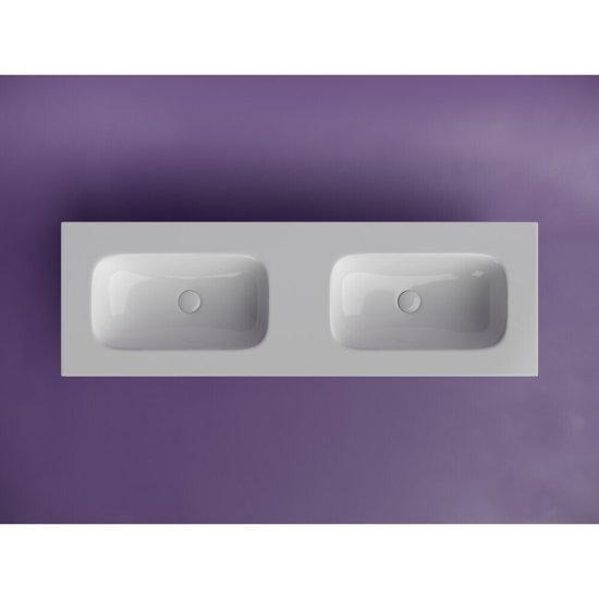 Раковина для тумбы Ceramicanova Grace 140 см двойная (CN7022wx)
