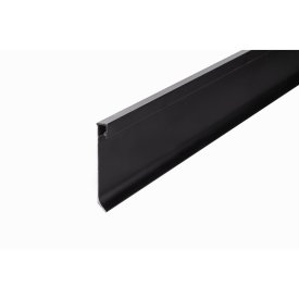 Плинтус алюминиевый напольный JD 21-60 мм led черный 60х12х2500 мм для скрытого монтажа